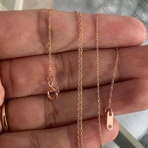 10k Gold Dainty Rope Chain